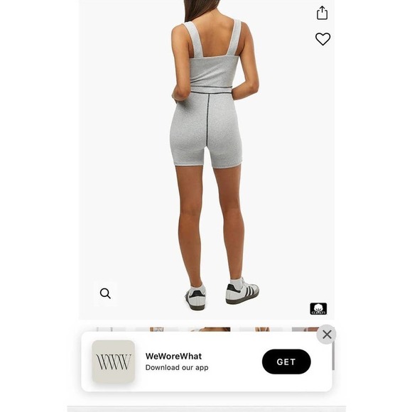 WeWoreWhat Corset Bodysuit Revolve NWT Gray Black Size XL $88 Retail - Picture 7 of 8